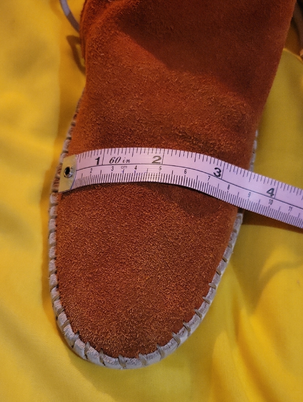 Handmade Leather Suede Booties w Button, White Leather Barefoot Sole, Size9 - Picture 9 of 13
